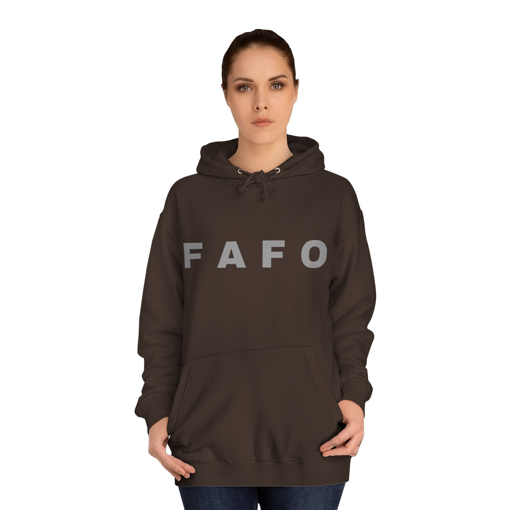 FAFO Hoodie — Bold Lettered College-Style Pullover