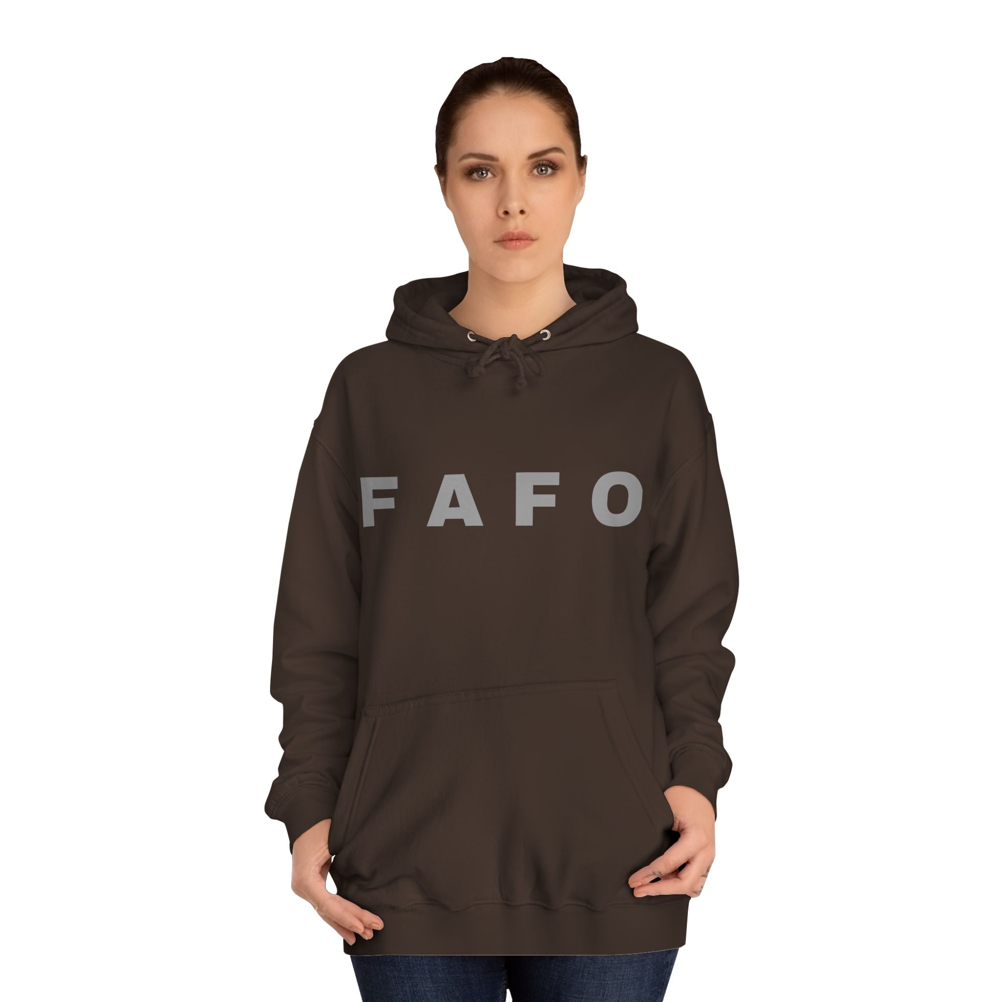 FAFO Hoodie — Bold Lettered College-Style Pullover