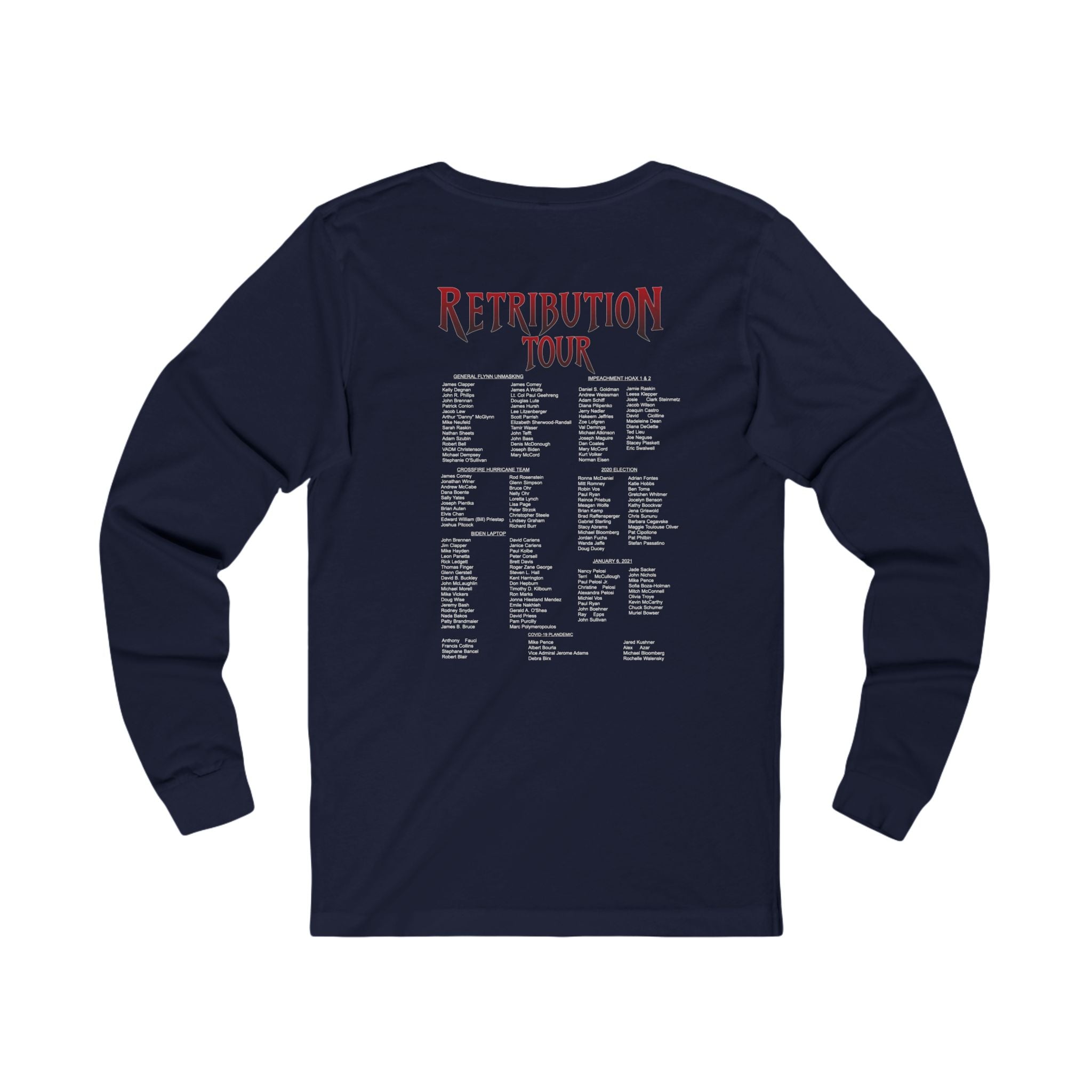 Long Sleeve Tee — Department of Retribution Eagle Tour Shirt