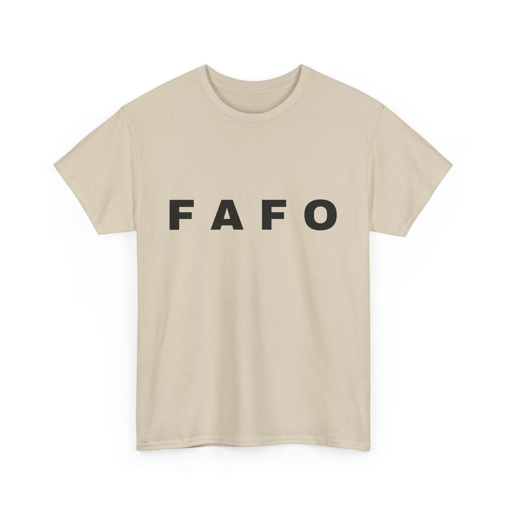 T‑Shirt — Minimal FAFO Graphic Tee (Bold Monogram)