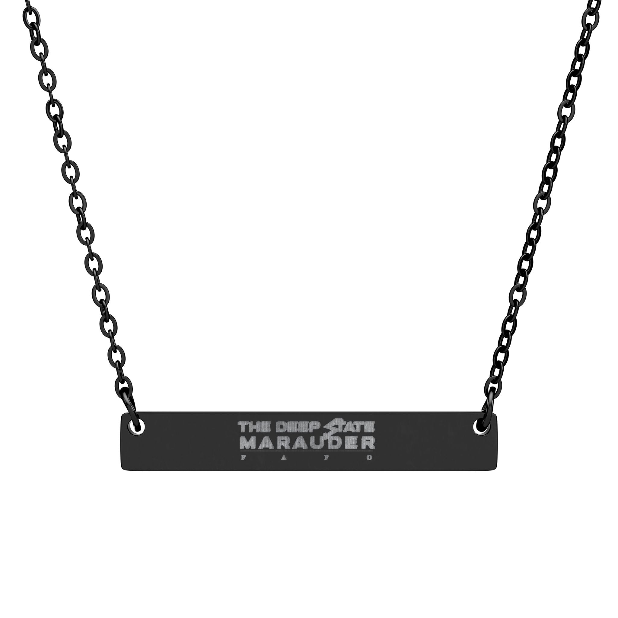 Horizontal Bar Necklace (Engraving)