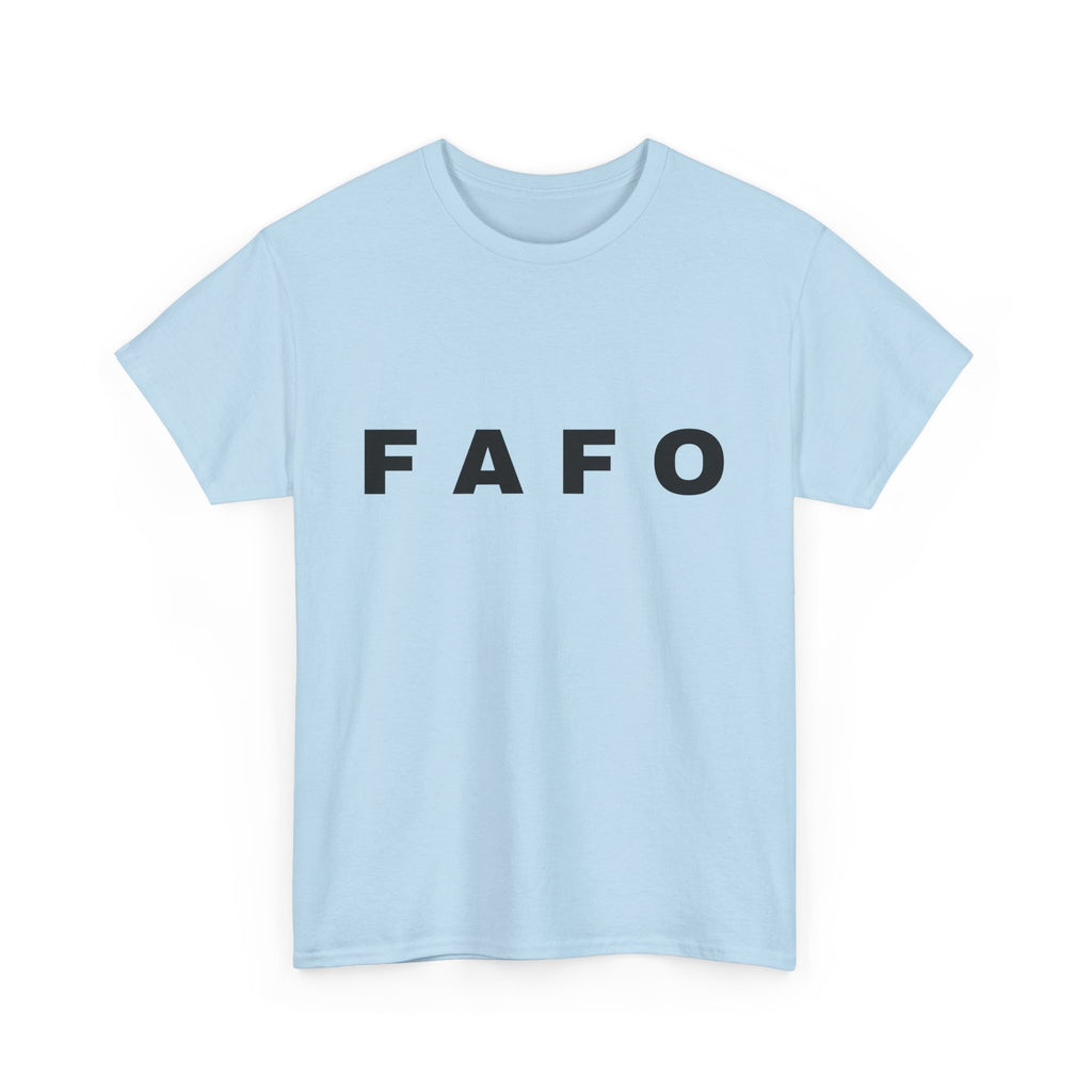 T‑Shirt — Minimal FAFO Graphic Tee (Bold Monogram)