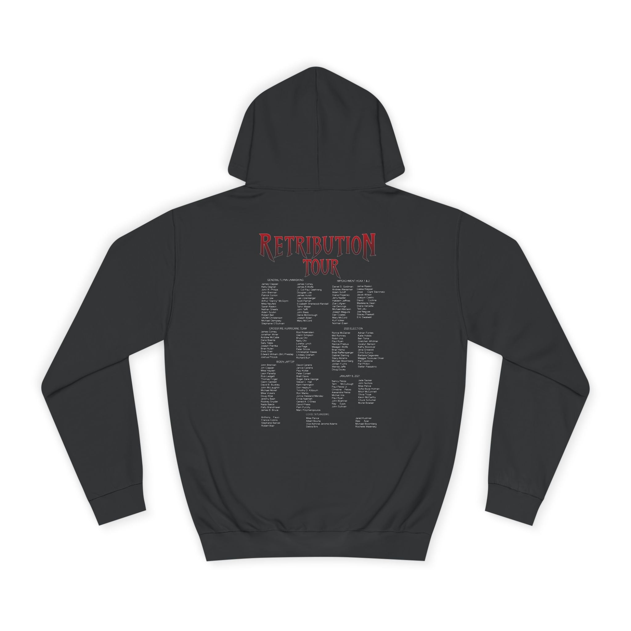 Retribution Tour Hoodie — Eagle Graphic College Sweatshirt