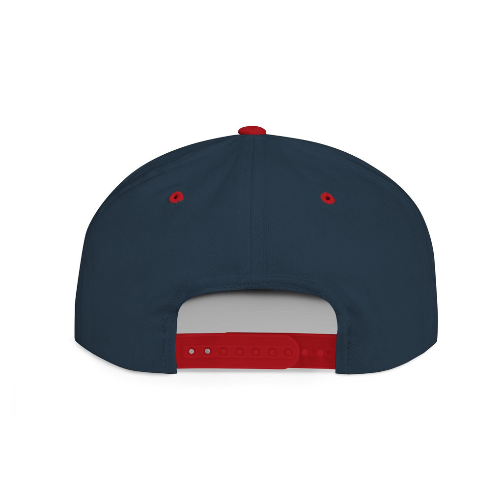 Snapback Hat with Eagle Patch — Flat Bill Military Style Cap