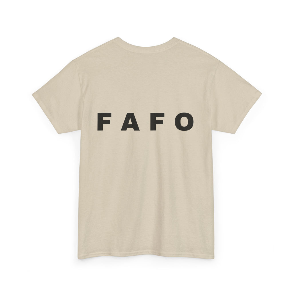T‑Shirt — Minimal FAFO Graphic Tee (Bold Monogram)