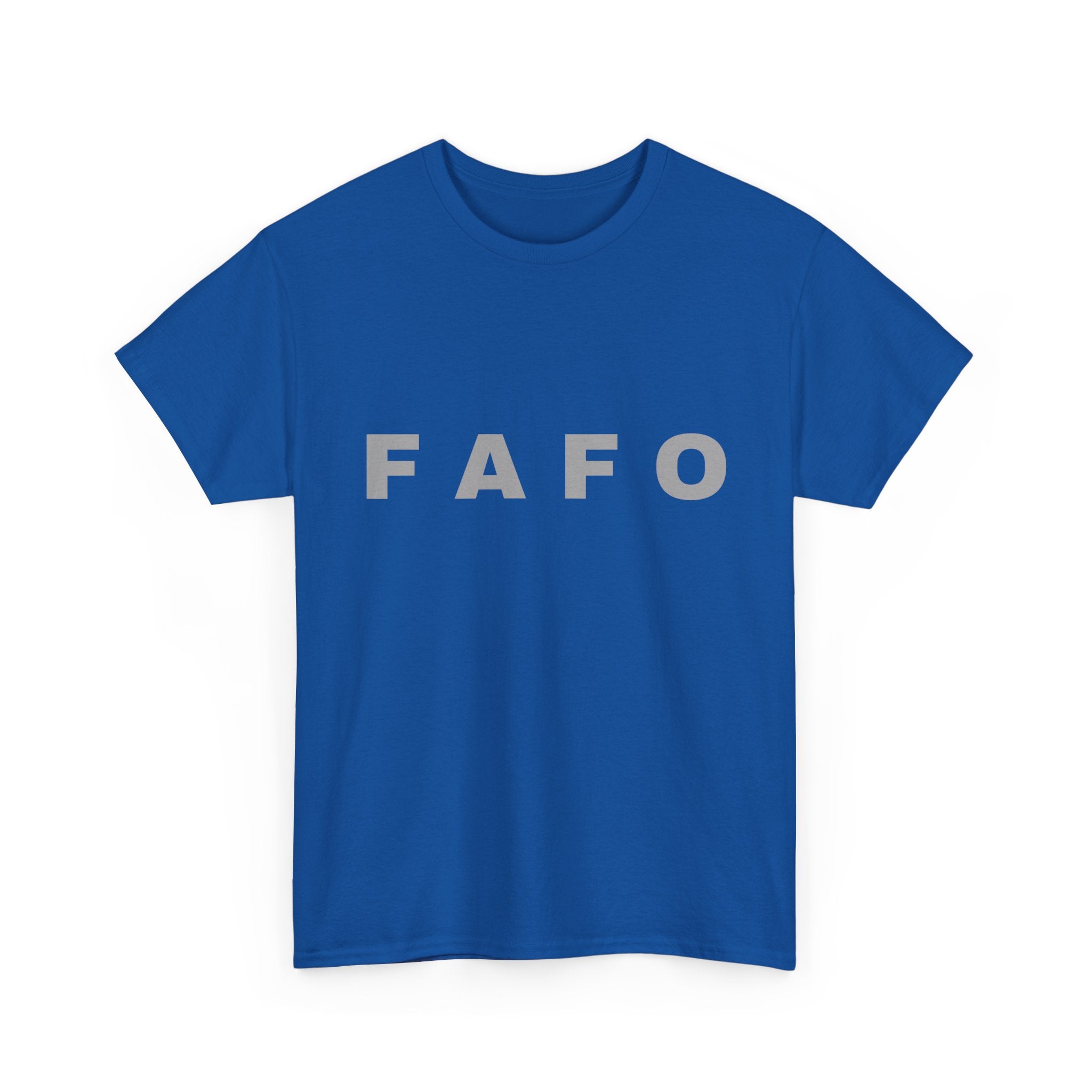 FAFO Minimalist Graphic Tee — Bold Block Letter Shirt
