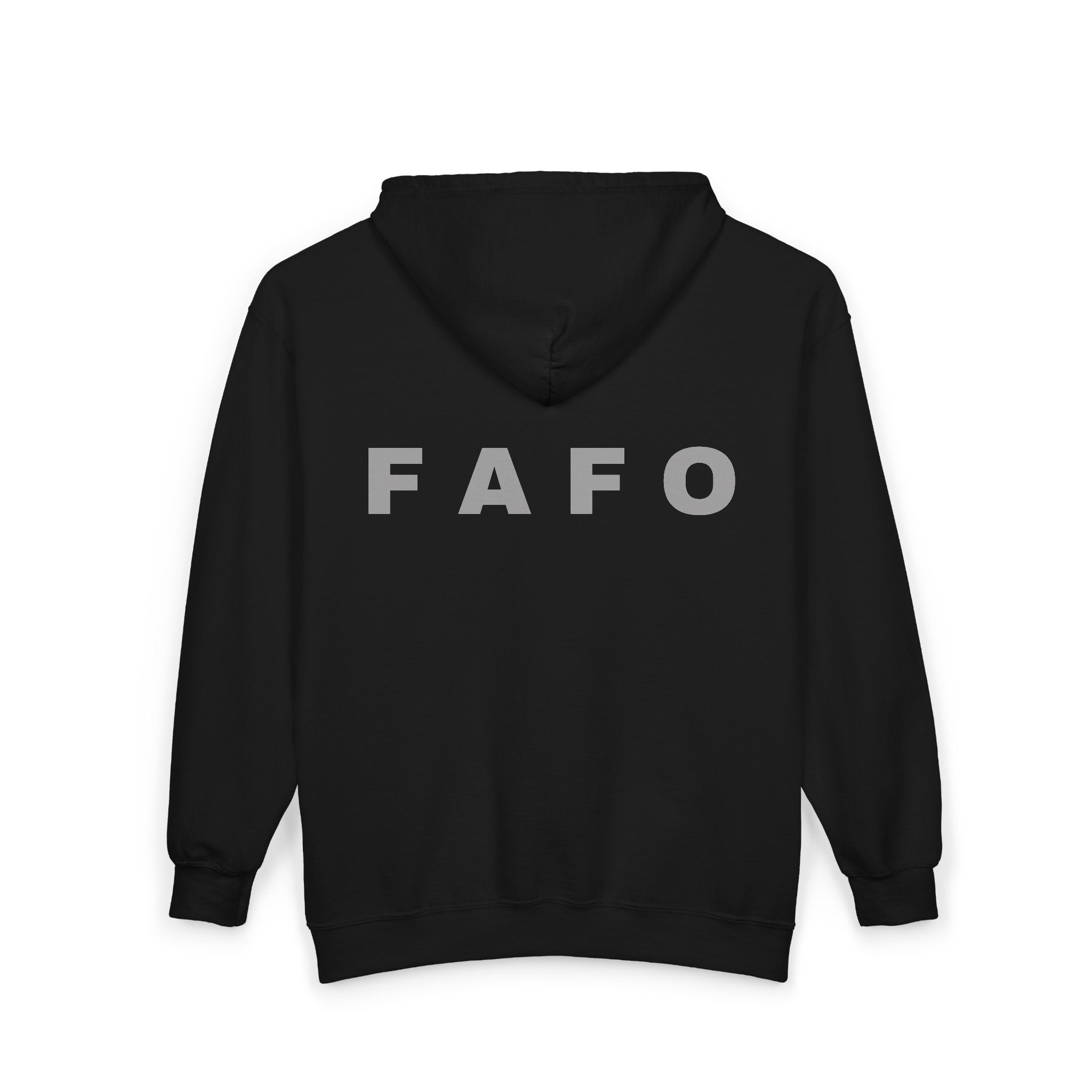 FAFO Zip Hoodie — Bold FAFO Graphic Full-Zip Hooded Sweatshirt