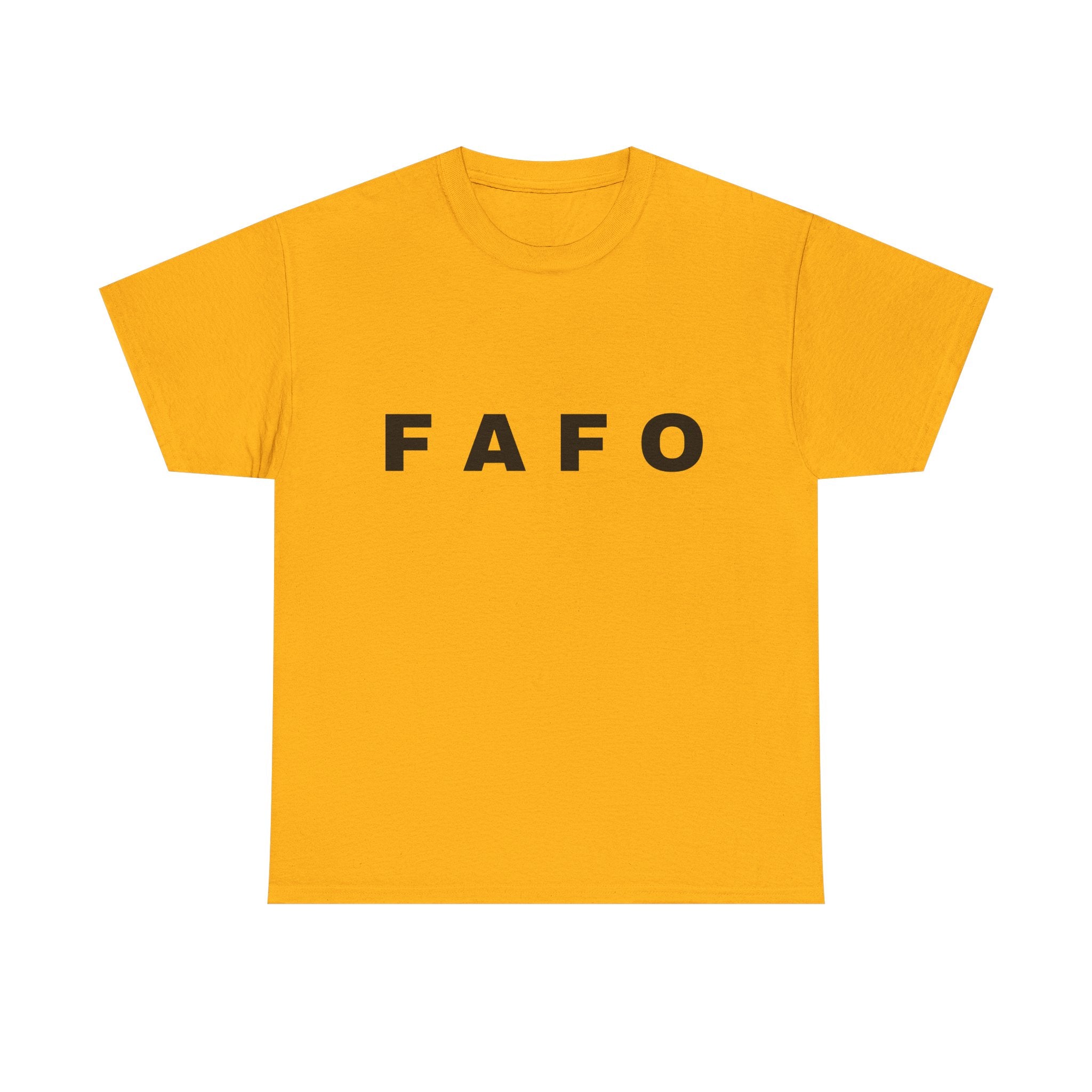 T‑Shirt — Minimal FAFO Graphic Tee (Bold Monogram)