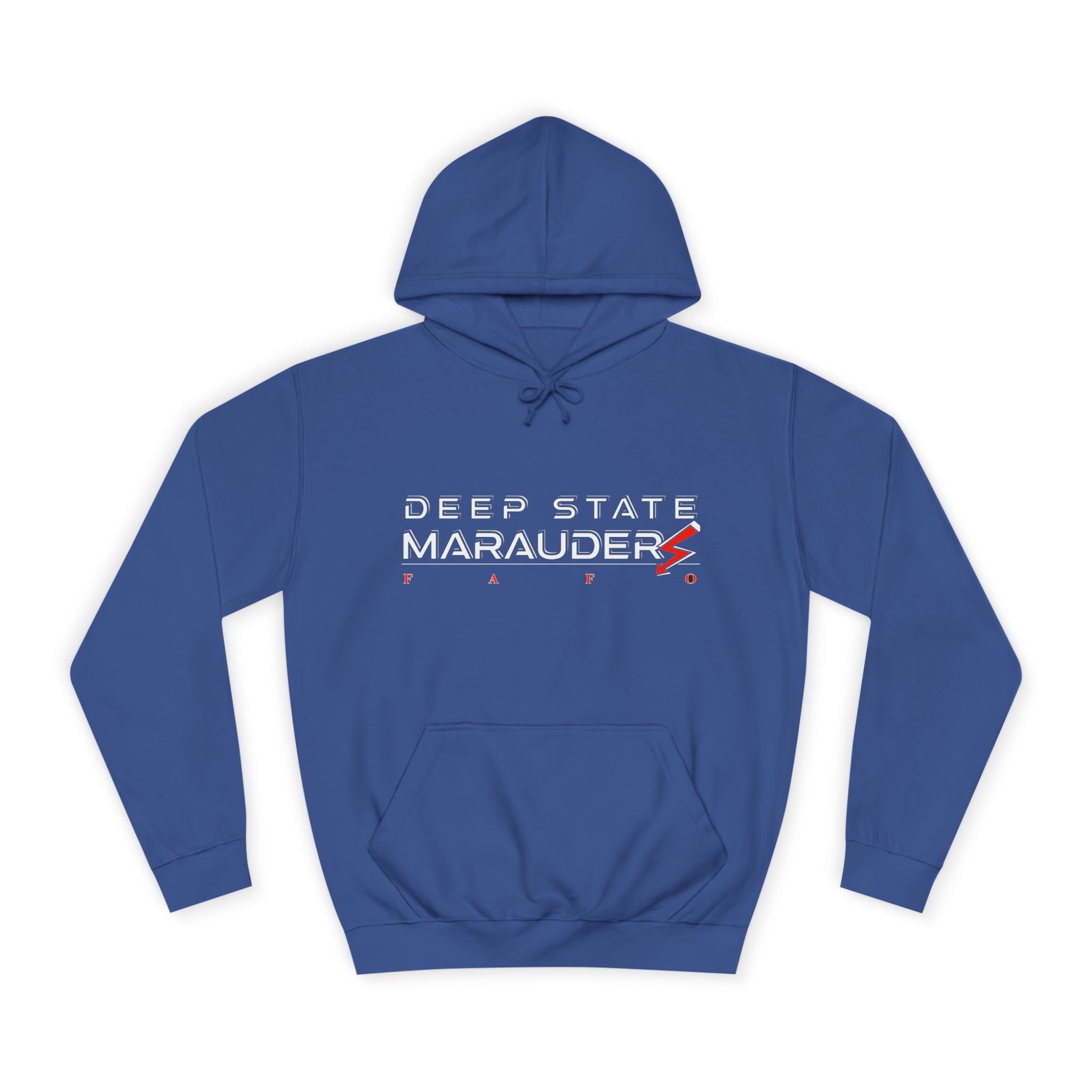 Deep State Marauders Hoodie — Retro Gaming Logo Pullover