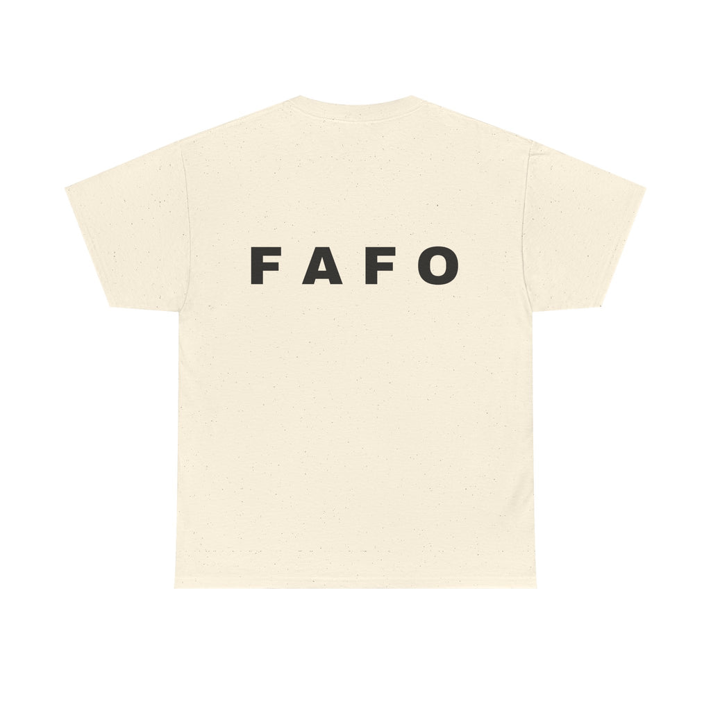 T‑Shirt — Minimal FAFO Graphic Tee (Bold Monogram)