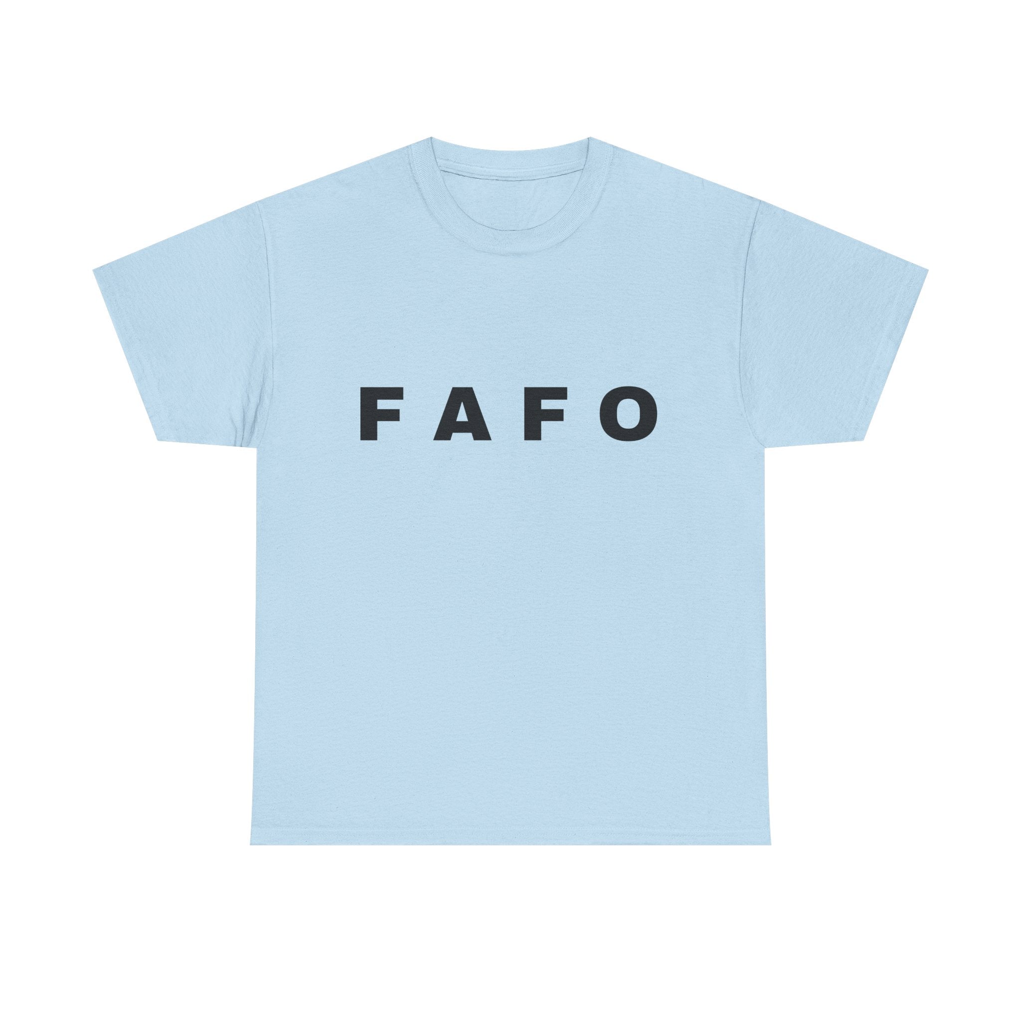 T‑Shirt — Minimal FAFO Graphic Tee (Bold Monogram)