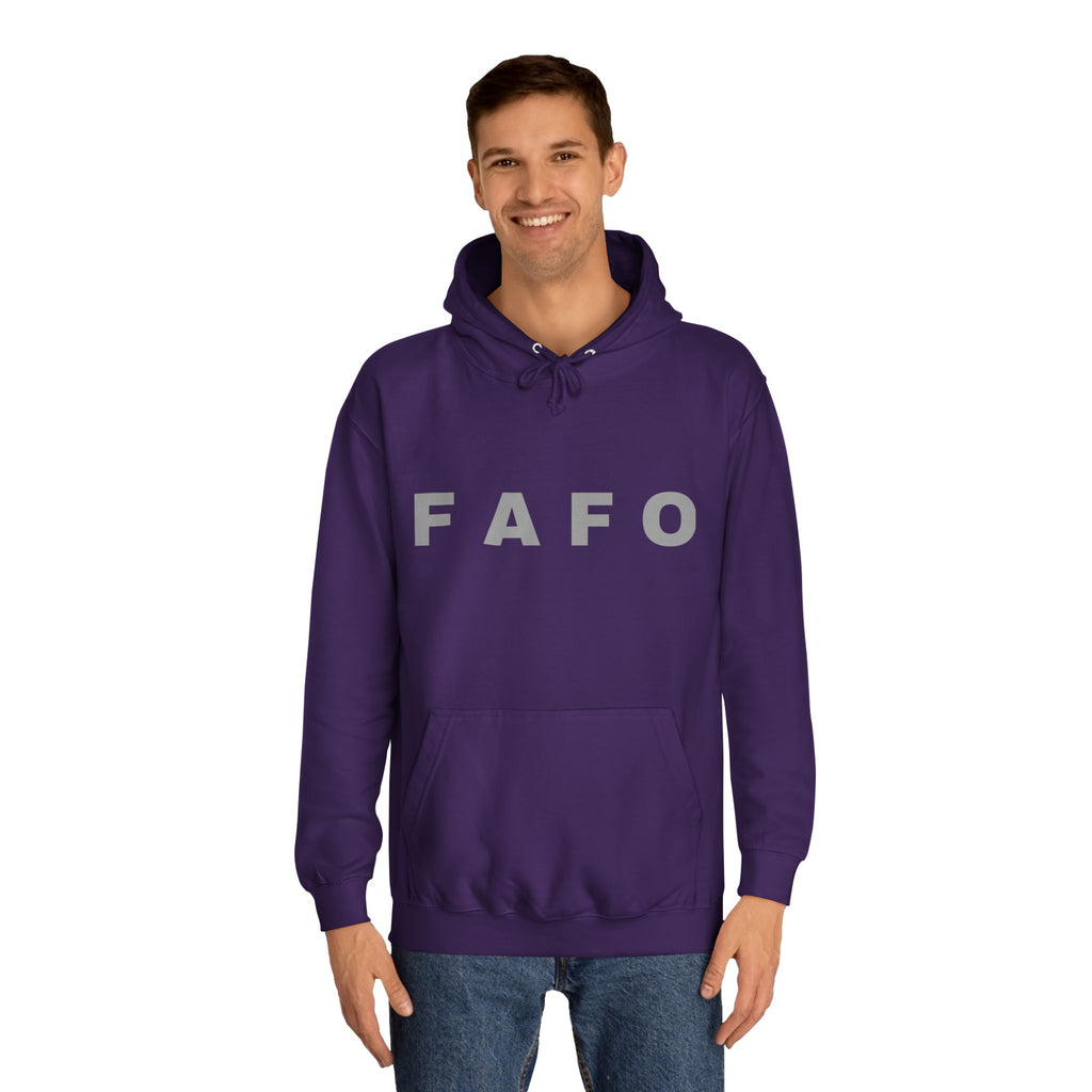 FAFO Hoodie — Bold Lettered College-Style Pullover