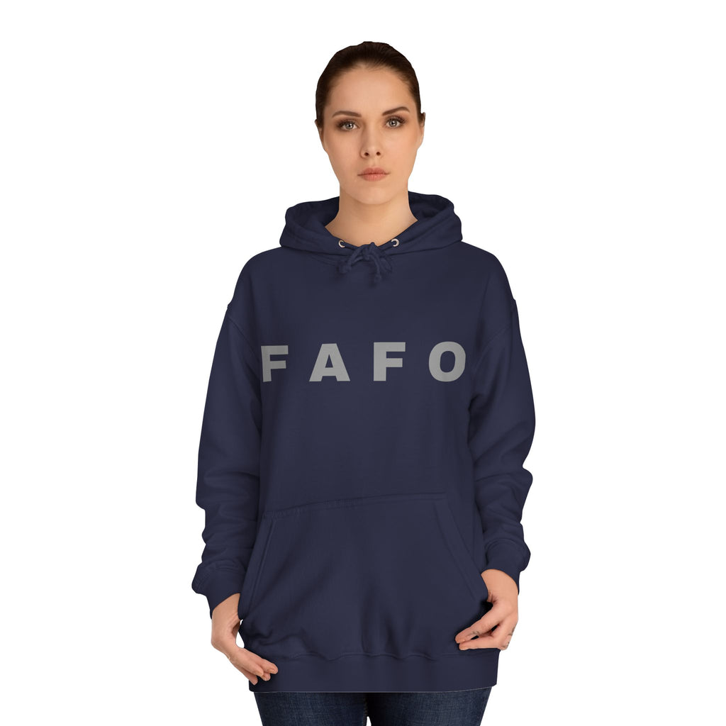 FAFO Hoodie — Bold Lettered College-Style Pullover