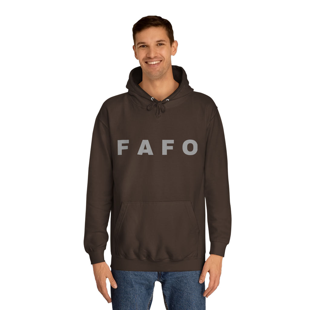 FAFO Hoodie — Bold Lettered College-Style Pullover